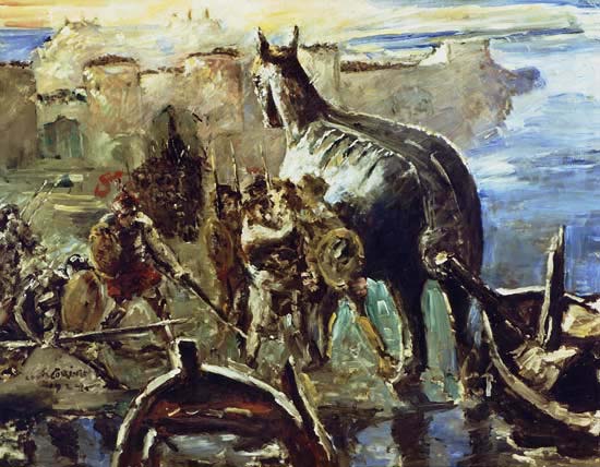 Lovis Corinth Trojanisches Pferd von Lovis Corinth,